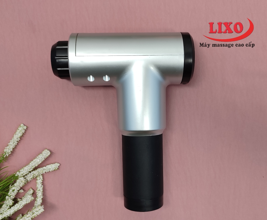 Súng Massage - Súng Massage Trị Liệu Toàn Thân - SM 406 - 4 đầu 6 cấp độ giúp cơ thể thư giãn sảng khoái