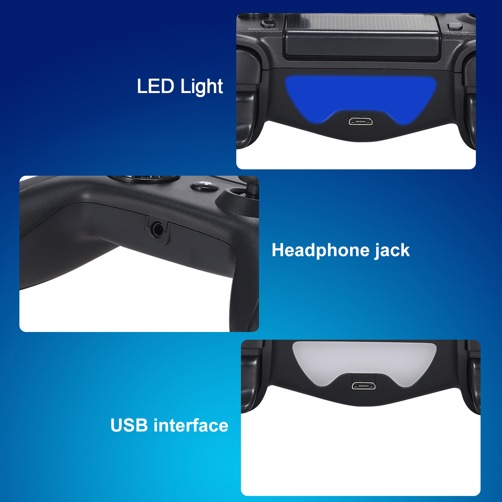 Bộ điều khiển trò chơi cho PS4 không dây BT Gamepad Điều khiển từ xa Tương thích với Playstation 4