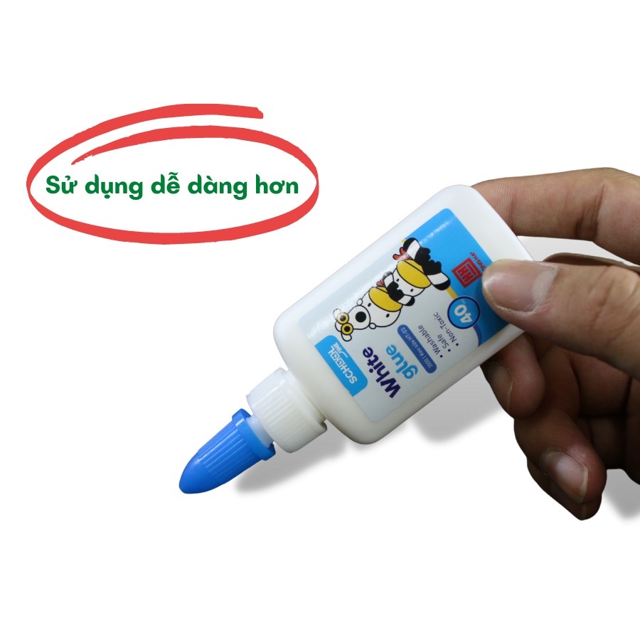 Keo Sữa Dán Giấy Cho Học Sinh Oringa HH - 3500 Sử dụng trên được nhiều loại chất liệu khác nhau