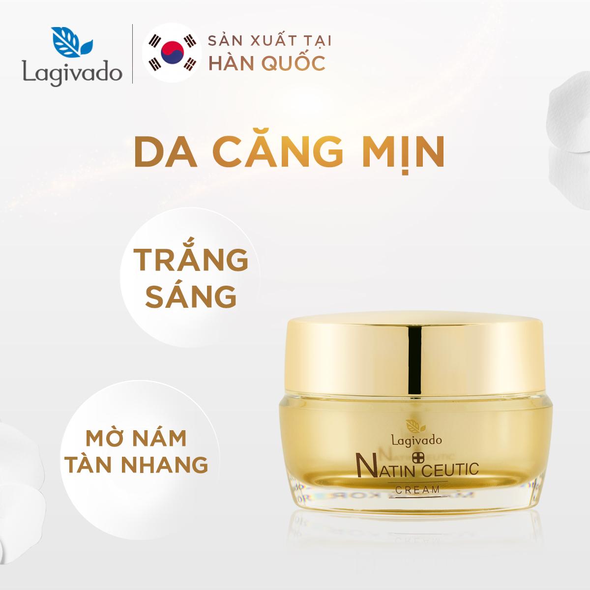 Bộ dưỡng trẻ hoá da HÀN QUỐC LAGIVADO NATIN CEUTIC: TONNER (120ml) + SERUM (50ml) + CREAM (50g)