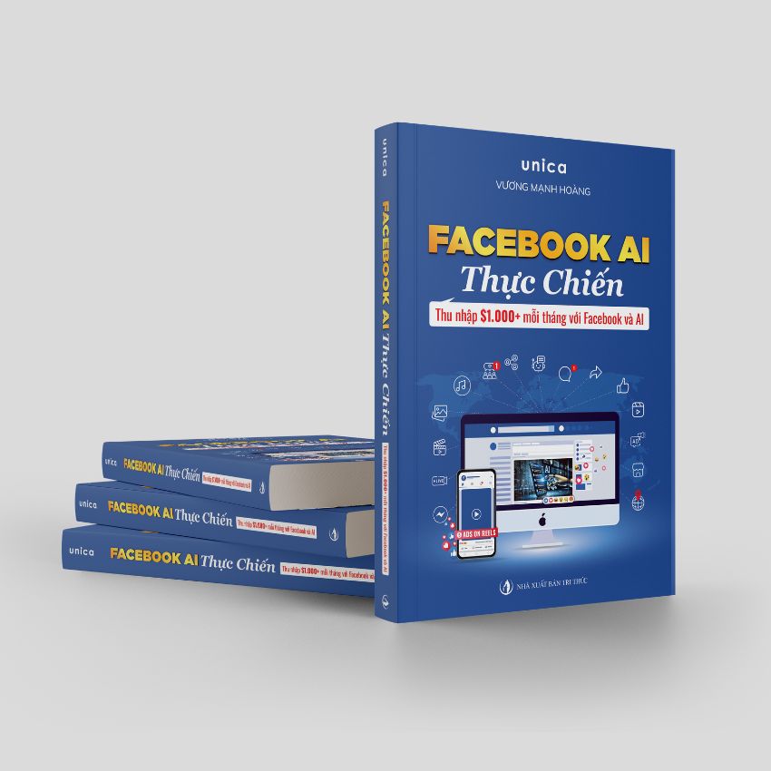 Combo 4 Sách Capcut - Facebook - Youtube - Video Giúp Đột Phá Doanh Số & Thương Hiệu Cá Nhân Bằng AI