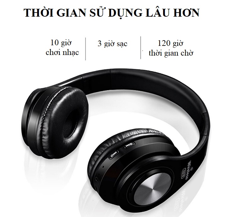 Tai nghe không dây cao cấp đa năng HZ10  Âm thanh sống động chân thực