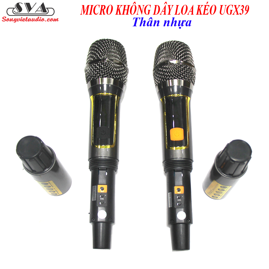 MICRO KHÔNG DÂY LOA KÉO UGX39 - THÂN NHỰA