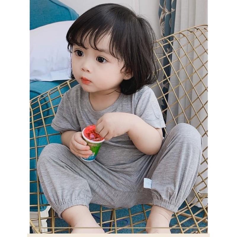 Bộ thun dài co giãn mềm mịn cho bé có clip ở cuối