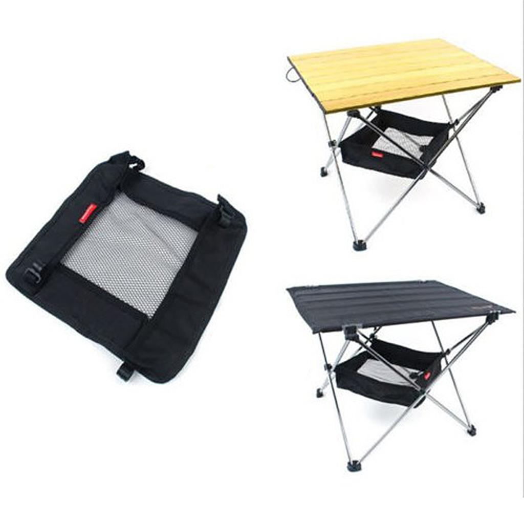 2x Folding Table Storage Grid Outdoor Kitchen Dining Stuff Storage Bag Lightweight Portable Size Optional