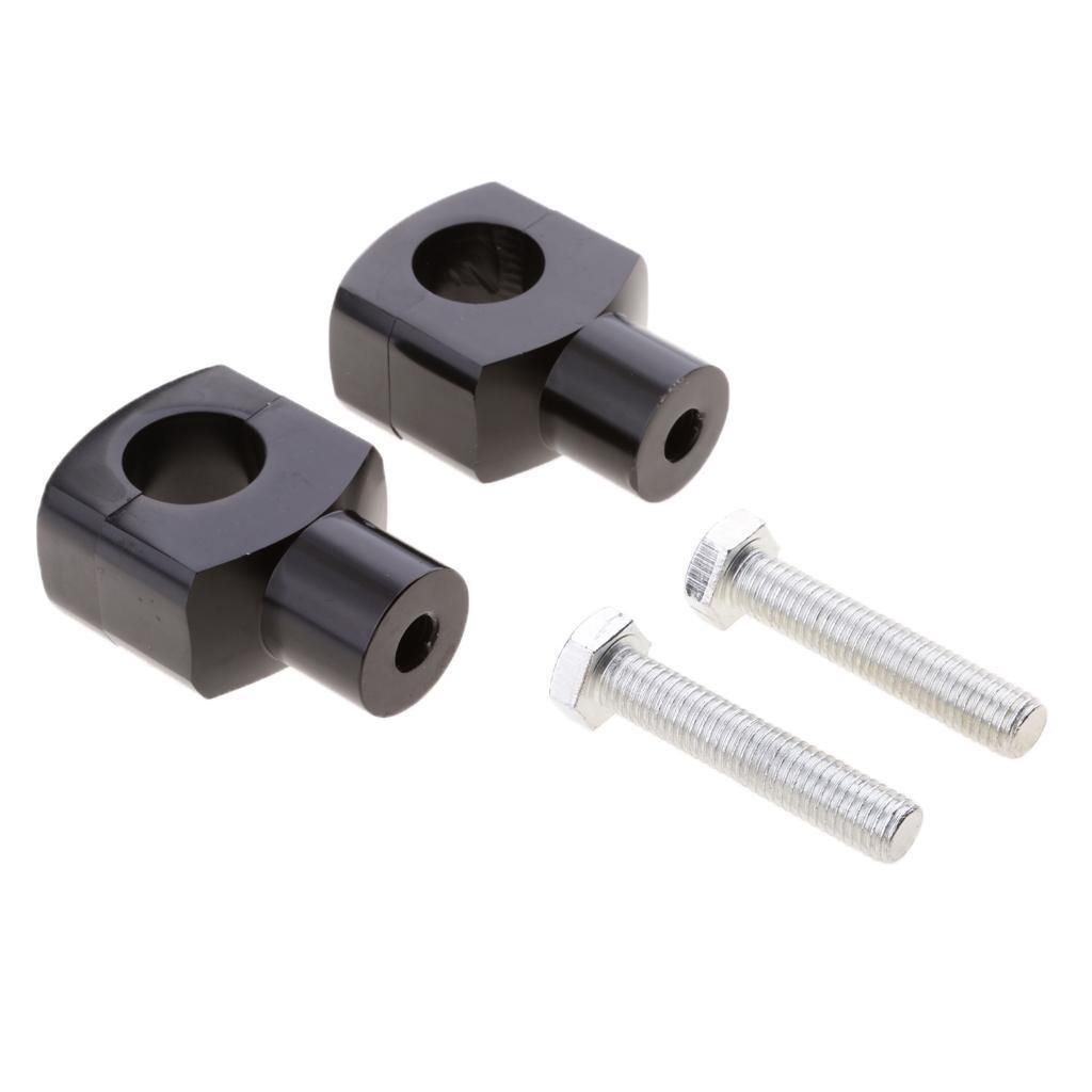 CNC 25mm 1 Inch Motorcycle Handlebar Bar Risers & Bolts for Cruiser Chopper