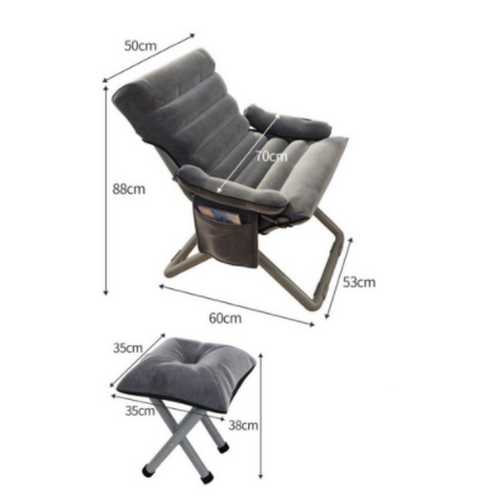 Ghế ngồi tựa lưng có ghế gác chân Home Decor StudioX ngả lưng thoải mái êm ái