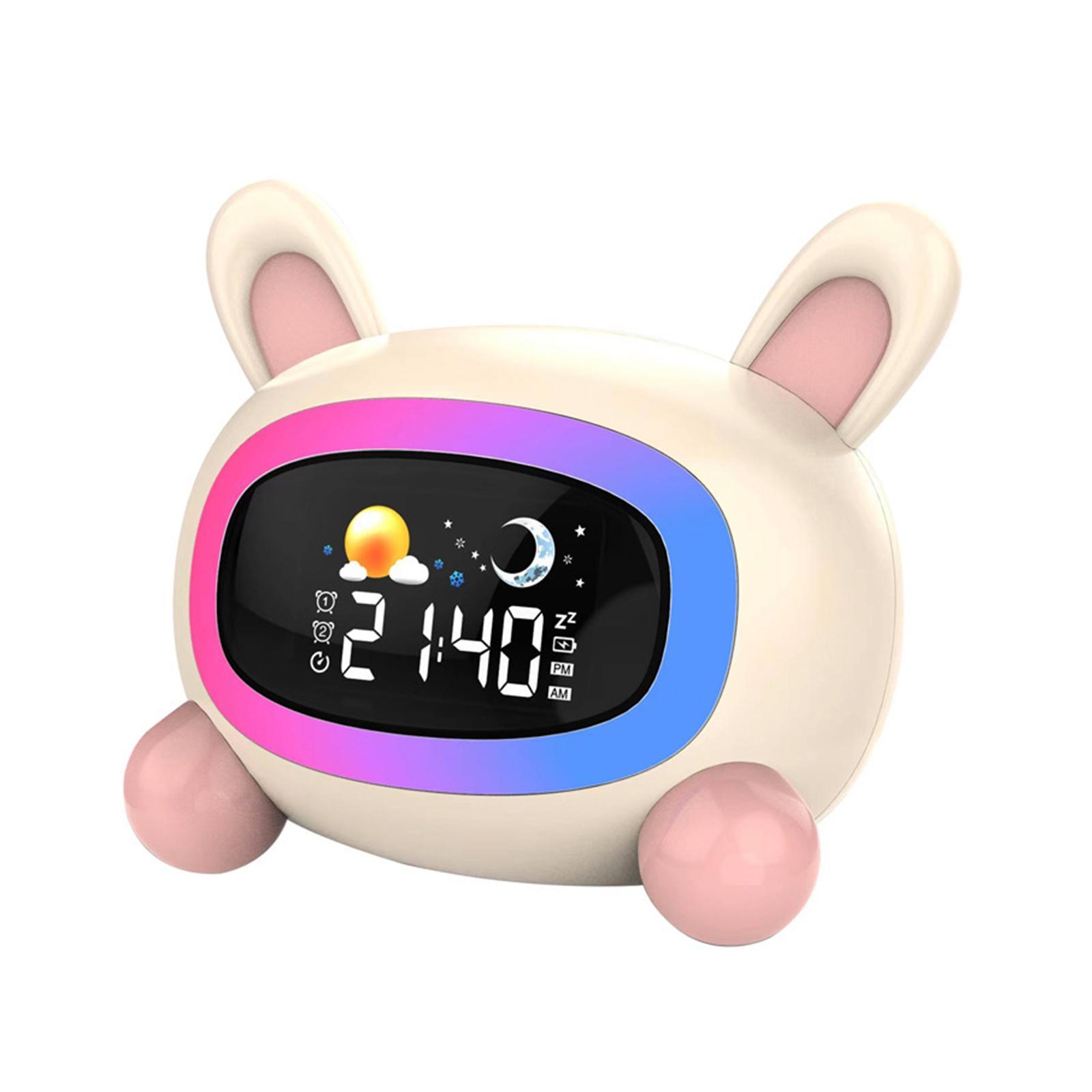 Alarm clock Kids Gift USB Snooze Night Light for Home