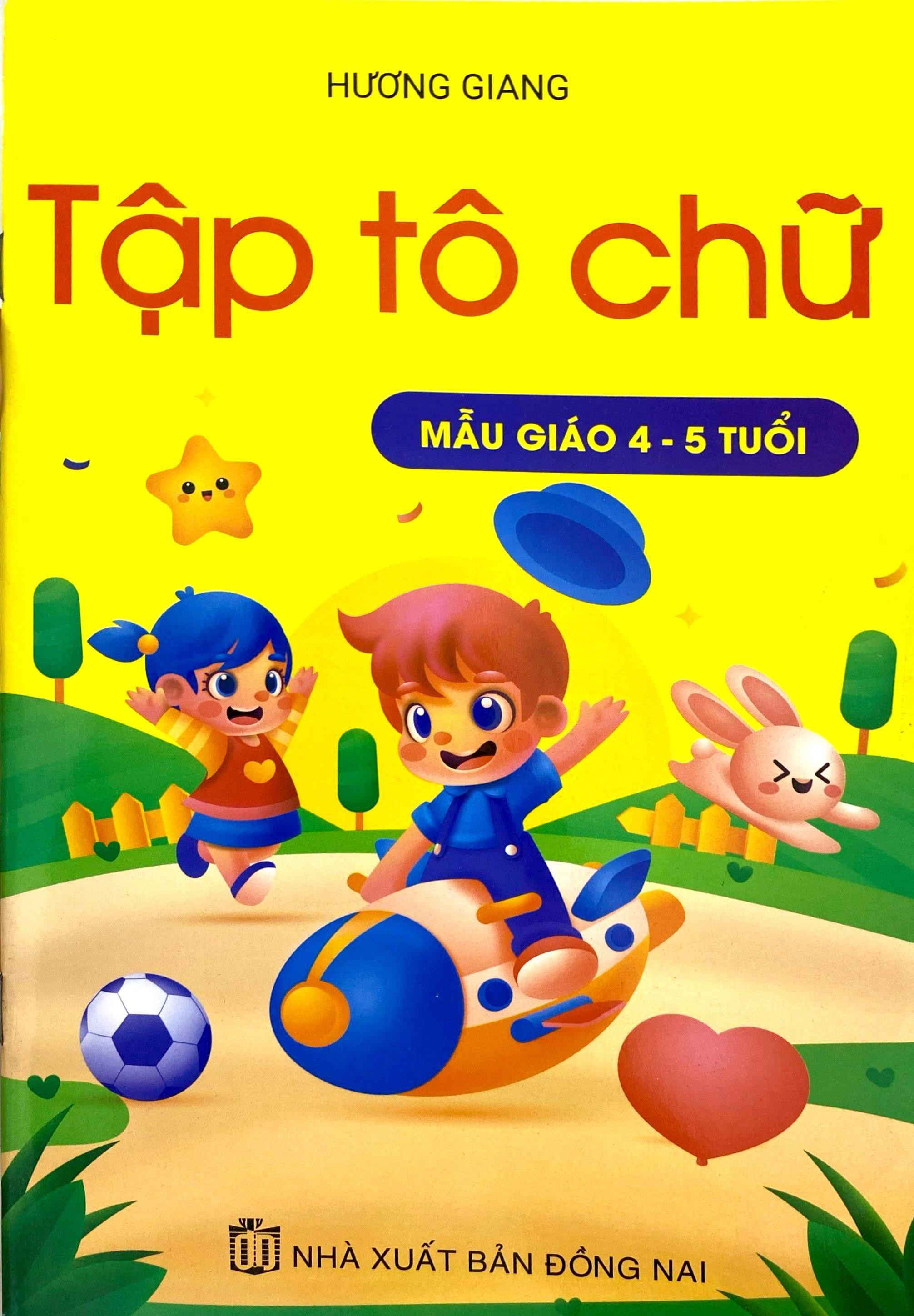 Sách - Tập Tô Chữ Mẫu Giáo 4-5 Tuổi