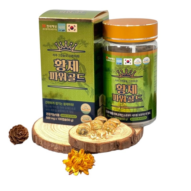 TINH DẦU THÔNG ĐỎ HWANGJE POWER GOLD 100 VIÊN