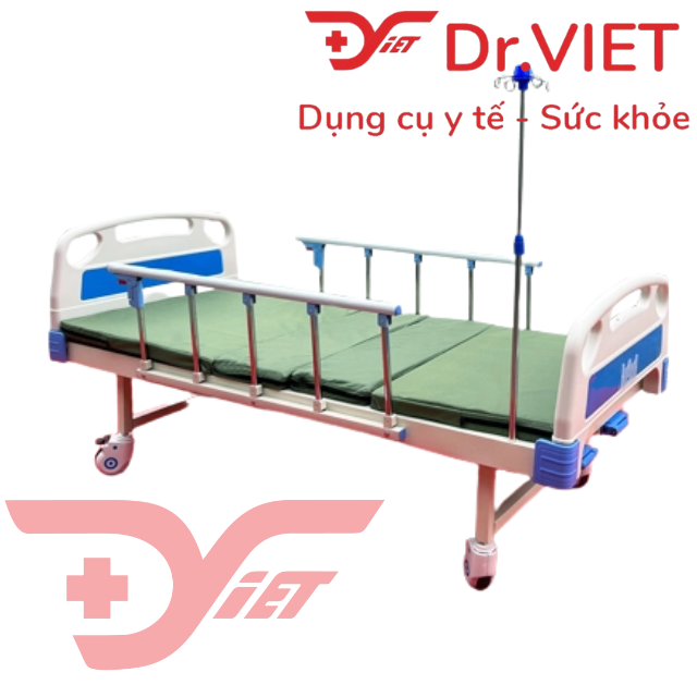 Giường bệnh 2 tay quay LUCASS GB-C2 - Chính hãng, thương hiệu Mỹ - Thiết kế chắc chắn, an toàn khi sử dụng