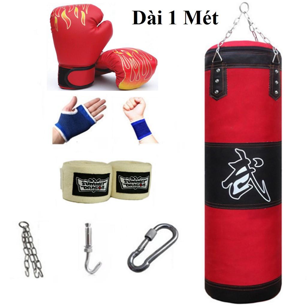 Vỏ Bao Đấm Bốc Boxing Treo Tường Chọn Chiều Dài - Mua 1 tặng 7 Phụ Kiện – Chính Hãng miDoctor