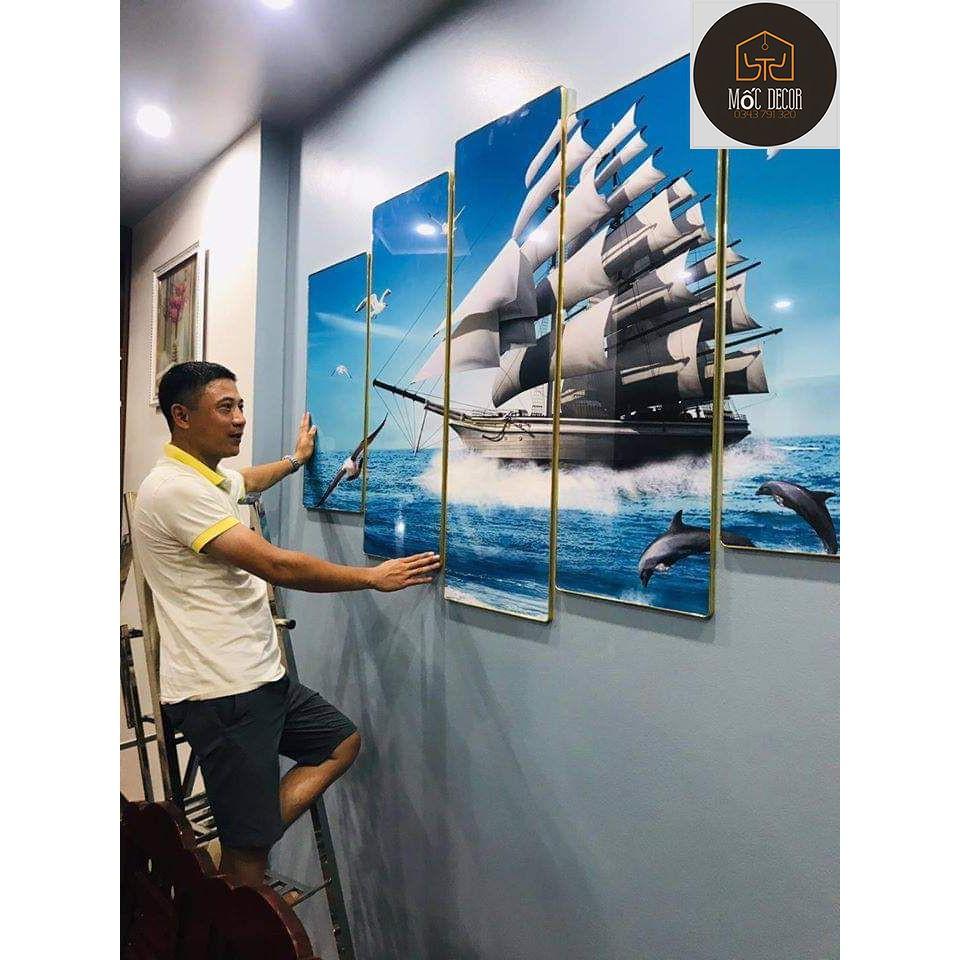 Xả kho tranh tráng gương 5 tấm cực đẹp giá siêu rẻ