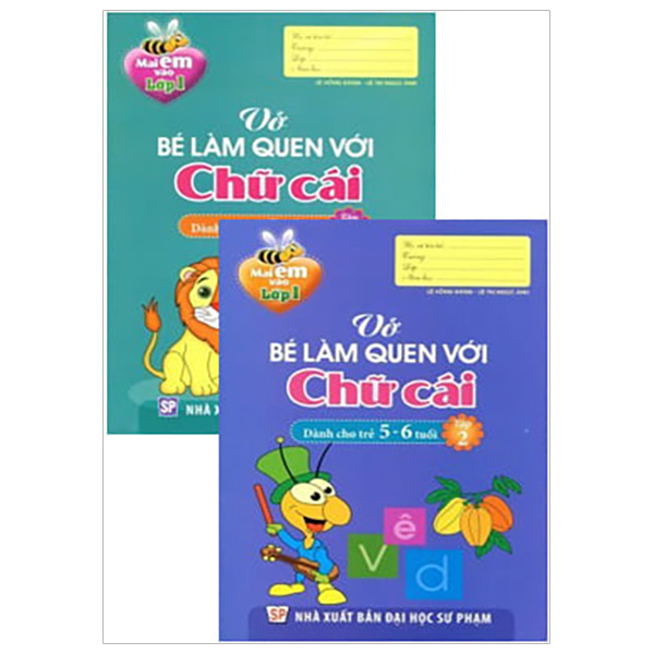 Combo Mai Em Vào Lớp 1 - Vở Bé Làm Quen Với Chữ Cái