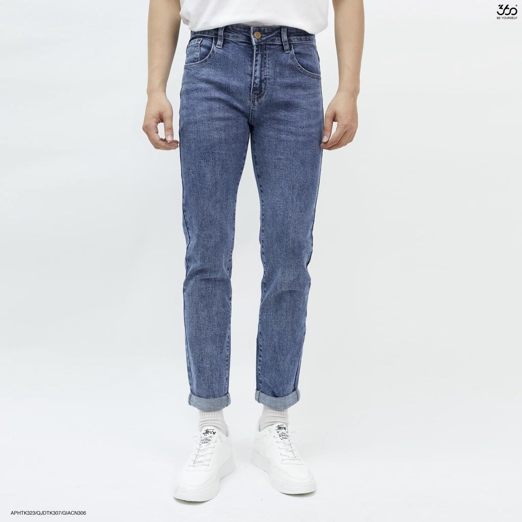 Quần jeans nam local brand 360 BOUTIQUE màu xanh navy - QJDTK307