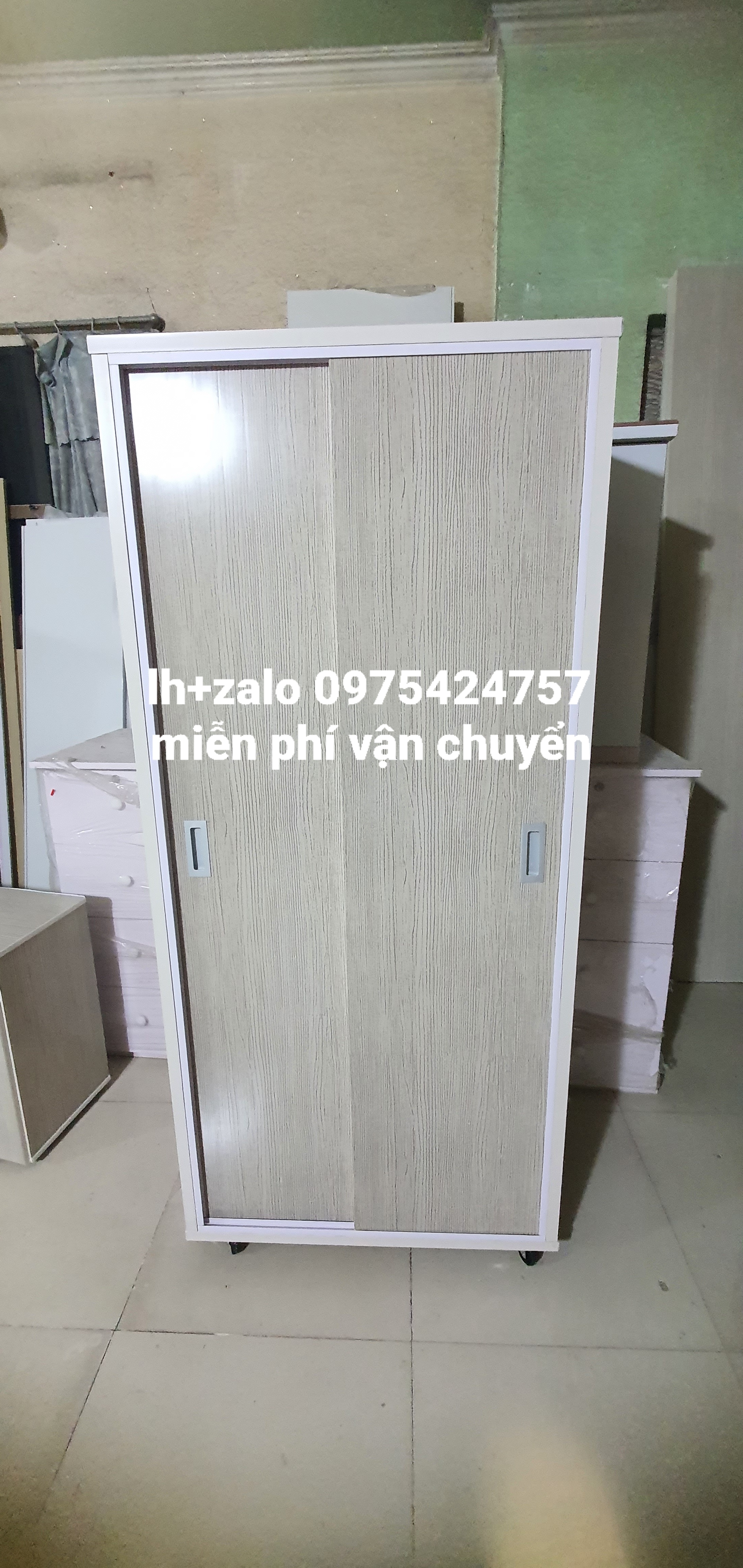 Tủ nhựa đài loan 2 cánh lùa