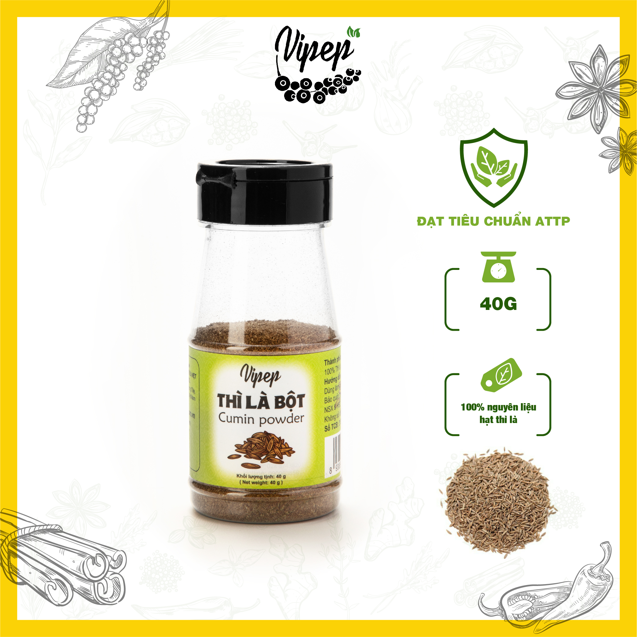 Thì Là Bột Vipep 40gr