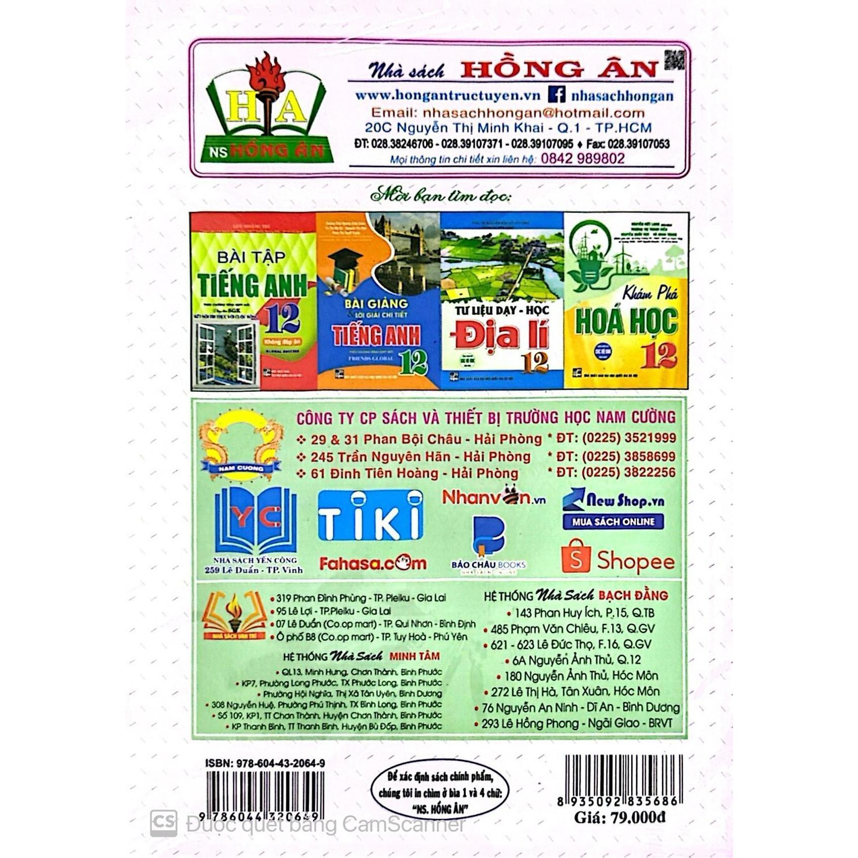 Sách - Bộ Đề Trắc Nghiệm Lịch Sử Lớp 12 - Luyện Thi THPT - Hồng Ân