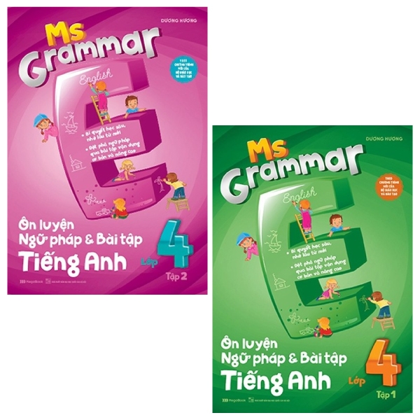 Combo Ms Grammar - Ôn Luyện Ngữ Pháp Và Bài Tập Tiếng Anh Lớp 4: Tập 1 Và 2