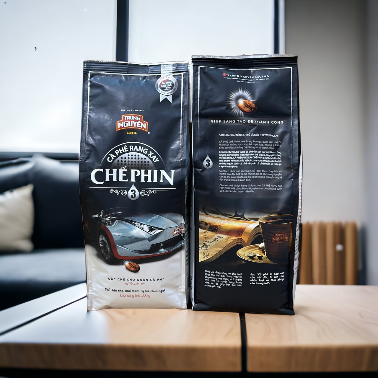 Combo 2 Túi Cà phê Chế Phin 3 Trung Nguyên( Tức 1Kg)