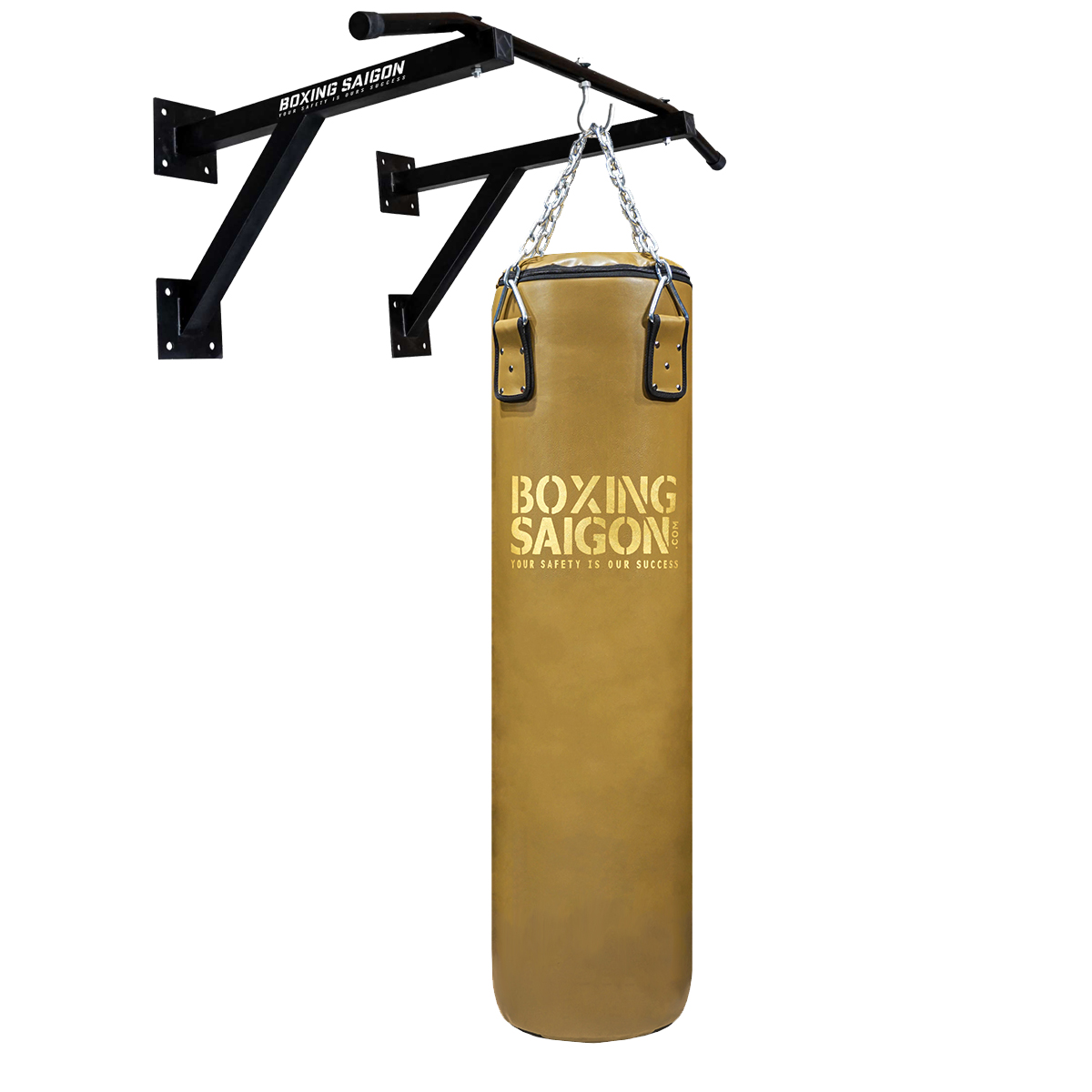 Combo Bao Cát Treo Boxing Punching Bag 1M2 &amp; Khung Treo Đôi ( Dây Xích ) - Vintage