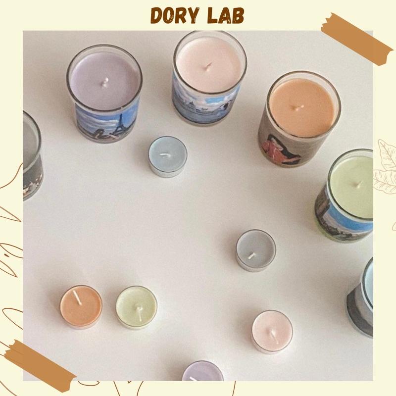 Nến Thơm Ly Tròn Màu Sắc Nhiều Mùi Thơm Sáp Đậu Nành Thiên Nhiên - Dory Lab