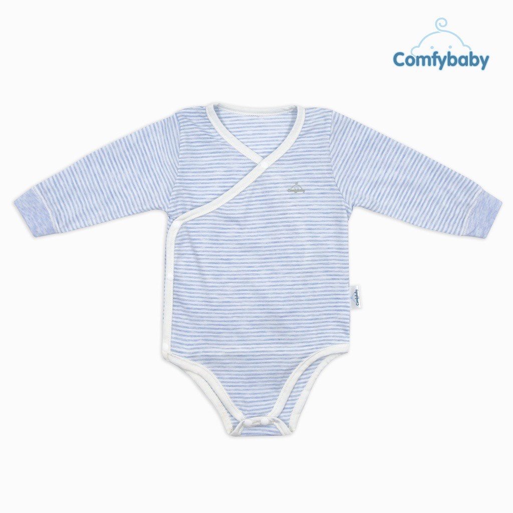 1 bodysuit giữ ấm ngực dài tay 2 món Cotton cho bé ComfyBaby size từ 6-9 tháng hàng chính hãng