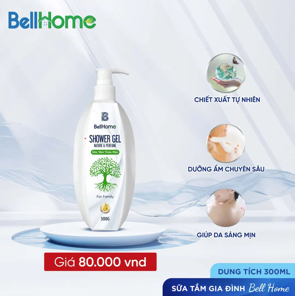 Sữa Tắm Gia Đình Công Nghệ Sinh Học Bell Home 300ML