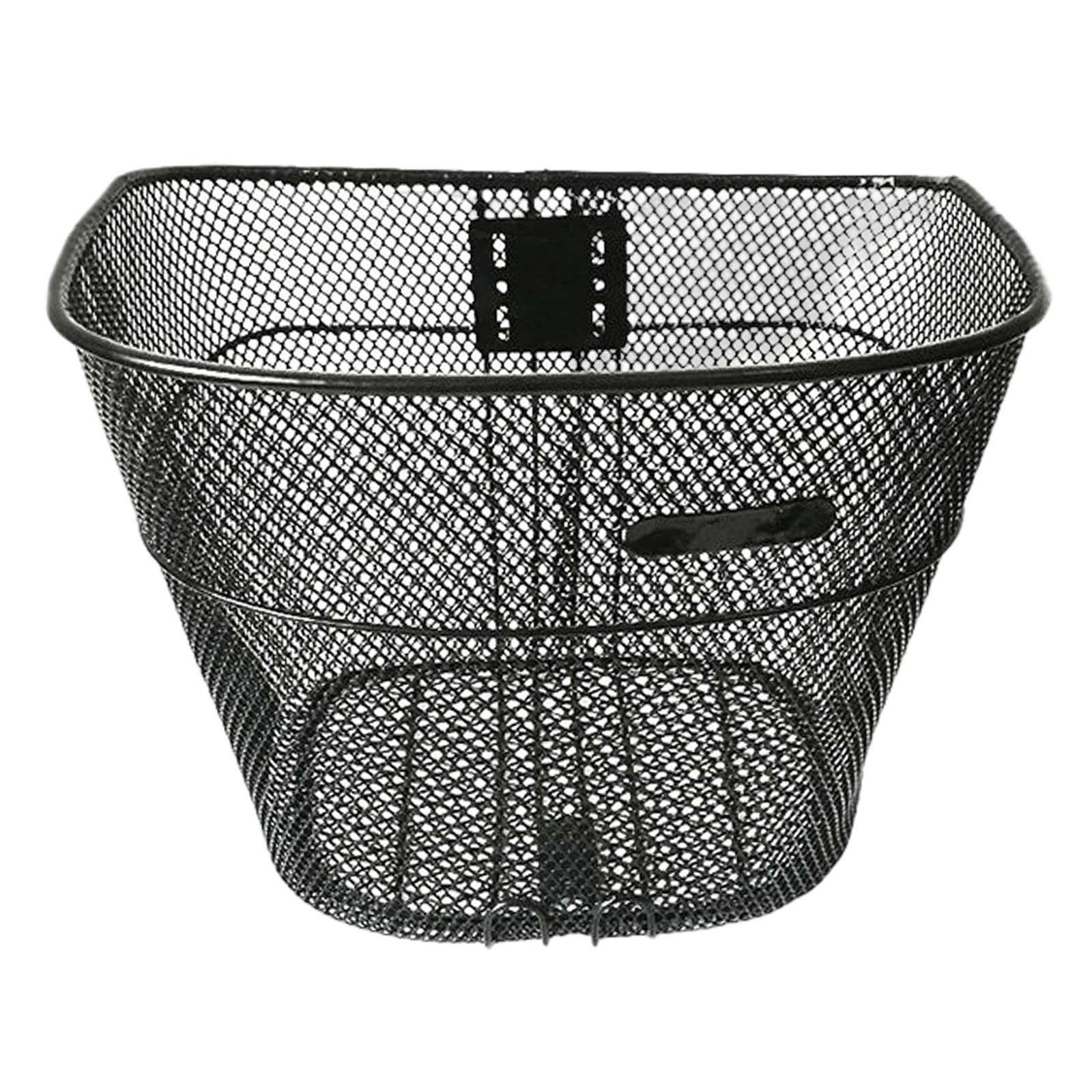 Metal Bike Basket Front Handlebar Basket Hanging Basket Detachable