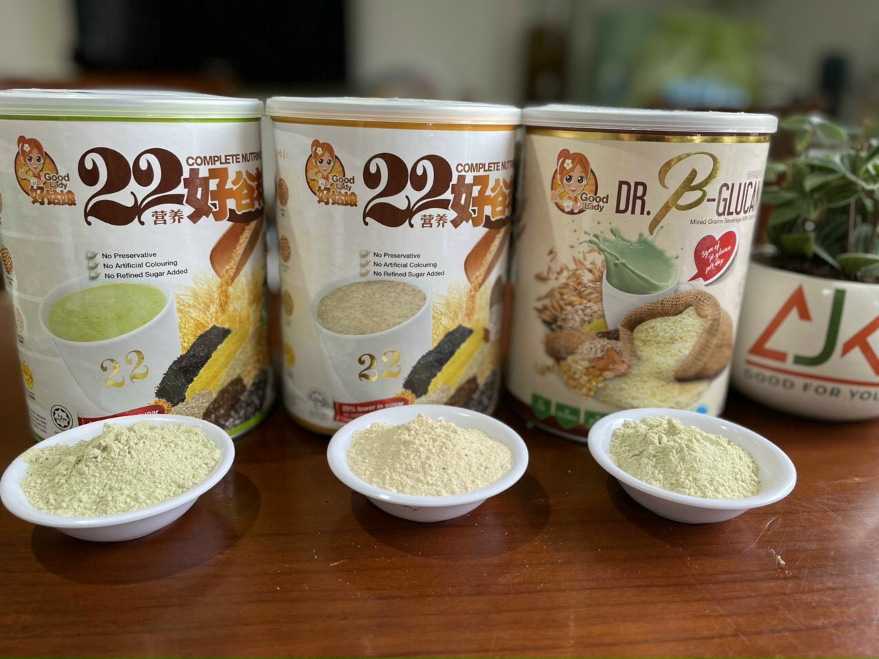 Bột ngũ cốc dinh dưỡng thương hiệu Good Lady Singapore - Mầm lúa mì - 22 Nutrimix Complete Wheat Grass