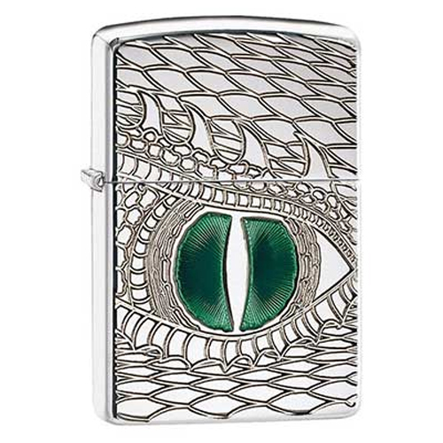 Bật Lửa Zippo 28807 - Bật Lửa Zippo Armor Dragon Eye Polished Chrome