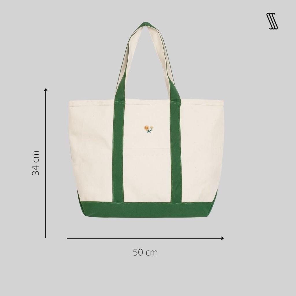 Túi tote canvas nam nữ SSSTUTTER unisex thêu hoa SUNFLOWER BAG