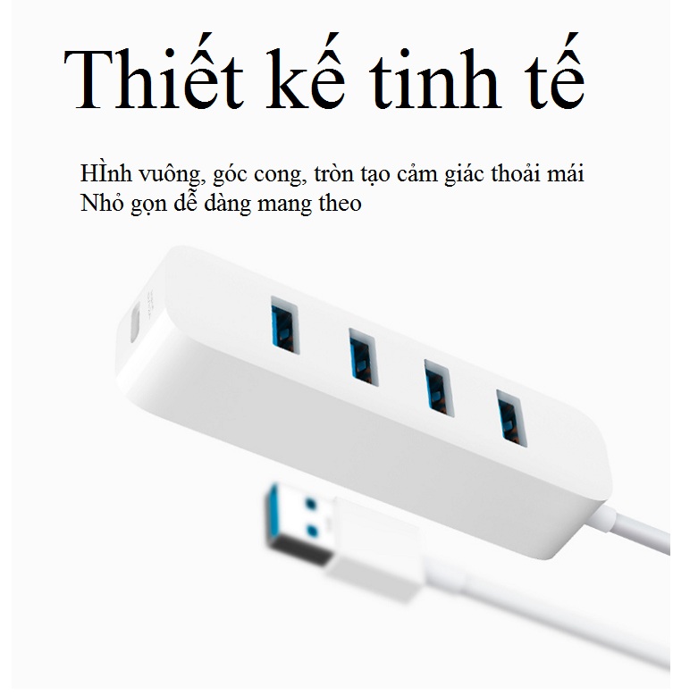 Bộ Chuyển Đổi 3.0 Truyền Dữ Liệu Tốc Độ Cao Chia 4 Cổng USB Cho Máy Tính