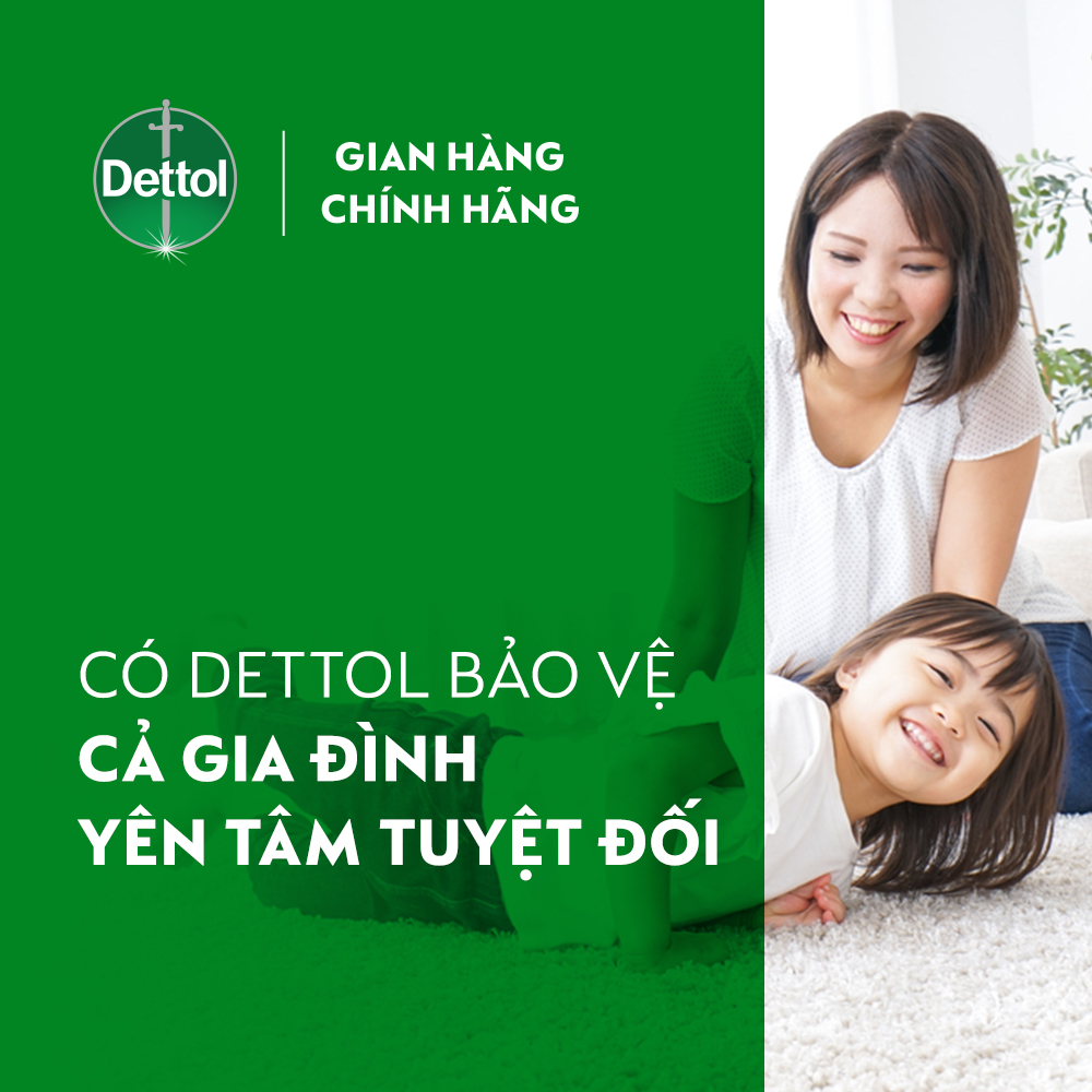 Nước rửa tay Dettol kháng khuẩn hương tinh dầu thông - Chai 250g