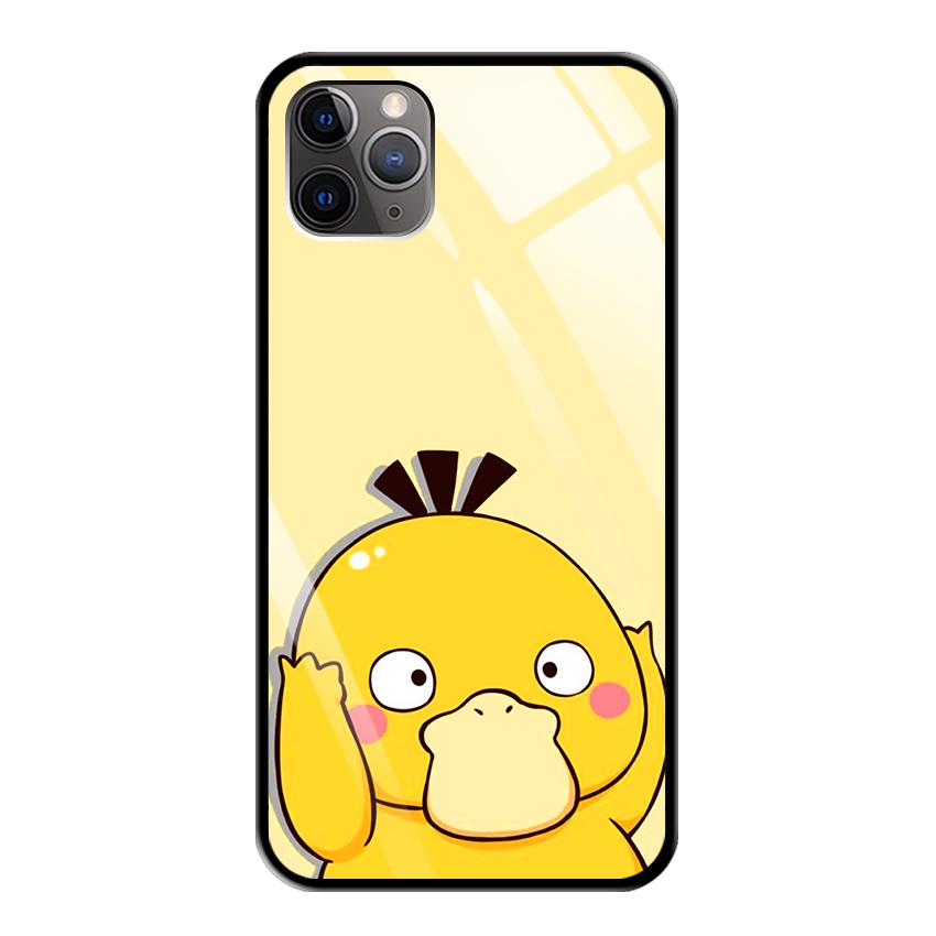 Ốp Lưng Kính Cường Lực cho điện thoại Iphone 11 Pro Max - 0379 7802 PSYDUCK04 - Cúc Họa Mi - Hàng Chính Hãng