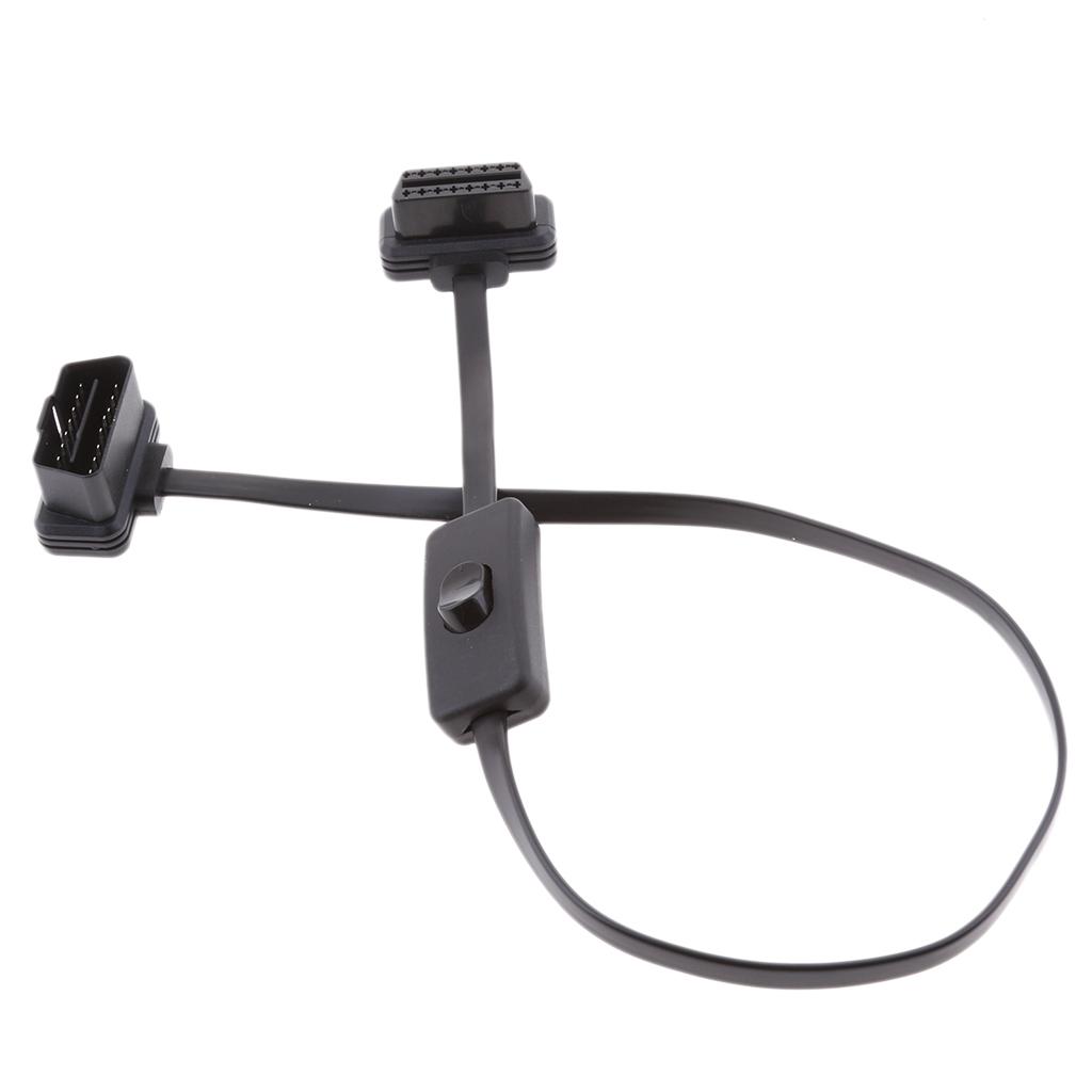 16 Pin M Đến F Có Công Tắc OBD2 Dây Mở Rộng Cáp Nối Đầu Nối Tắt/Mở