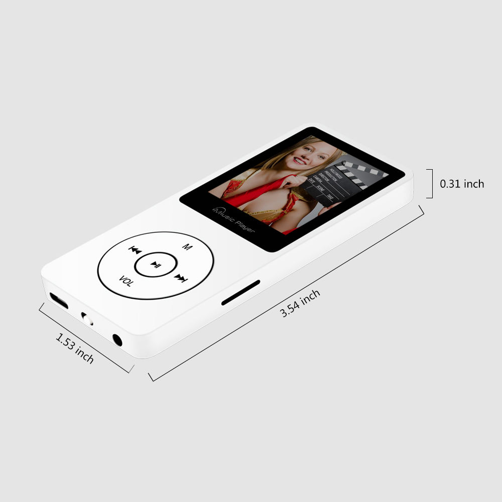 Máy Nghe Nhạc MP3 F8 Bộ nhớ trong sẵn 8G - Trắng