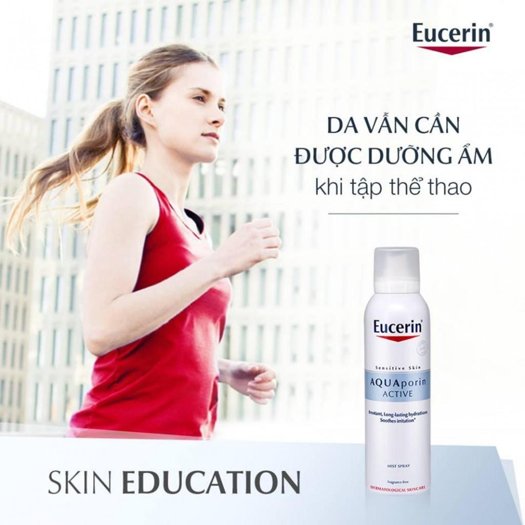 Eucerin Tinh Chất Cấp Ẩm &amp; Ngăn Ngừa Lão Hóa 30ml, Tặng Eucerin Xịt Dưỡng Ẩm Eucerin Aquaporin Active 50ml