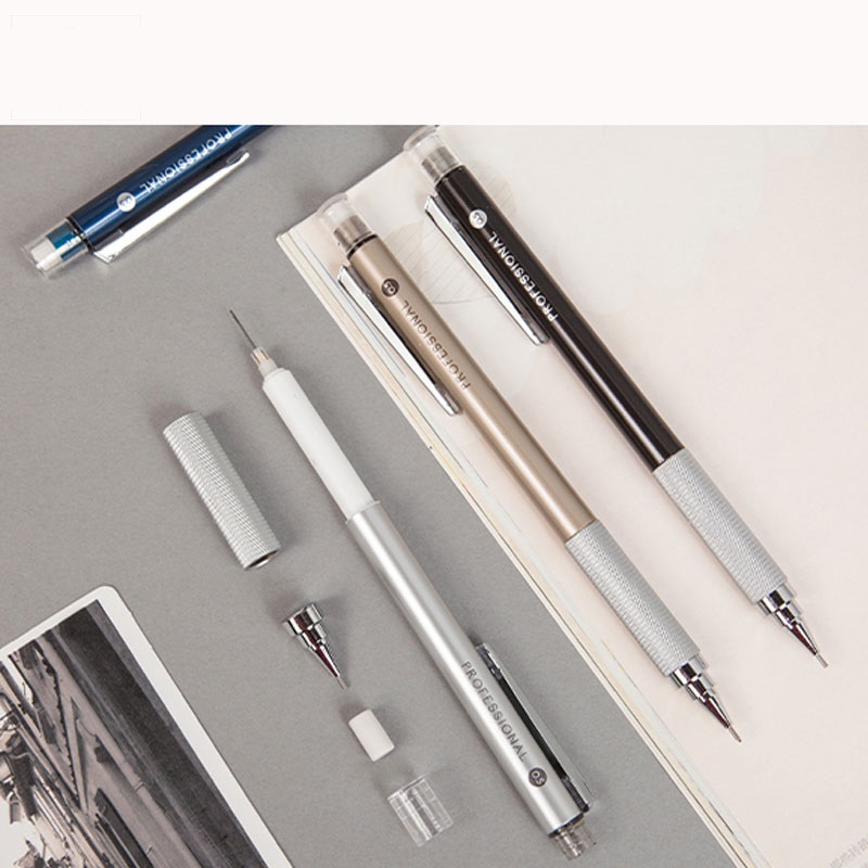 Bút chì cho kỹ thuật vẽ thân kim loại M&amp;G AMPH7201 | AMPH7202 (ngòi 0,7mm