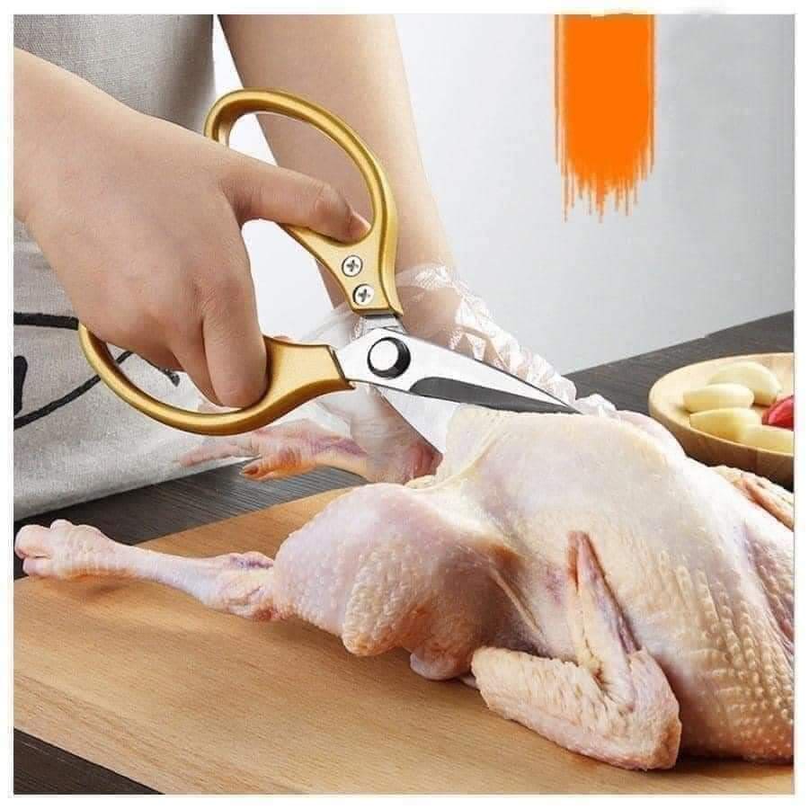 Kéo đa năng Siêu Sắc, kéo cắt gà, Cắt Vịt, Cắt Thịt, giấy, da các loại size 21.6*9.5 cm