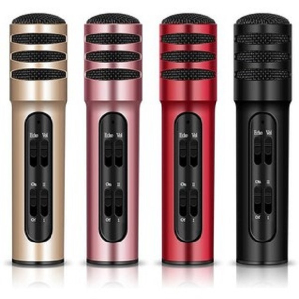 Micro thu âm karaoke live stream C7 loại cao cấp kèm tai phone