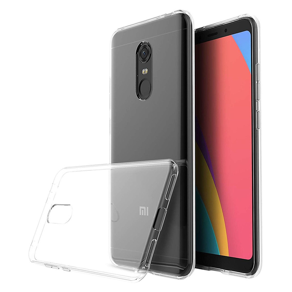 Ốp lưng dẻo silicone trong suốt dành cho Xiaomi Redmi 5 Plus