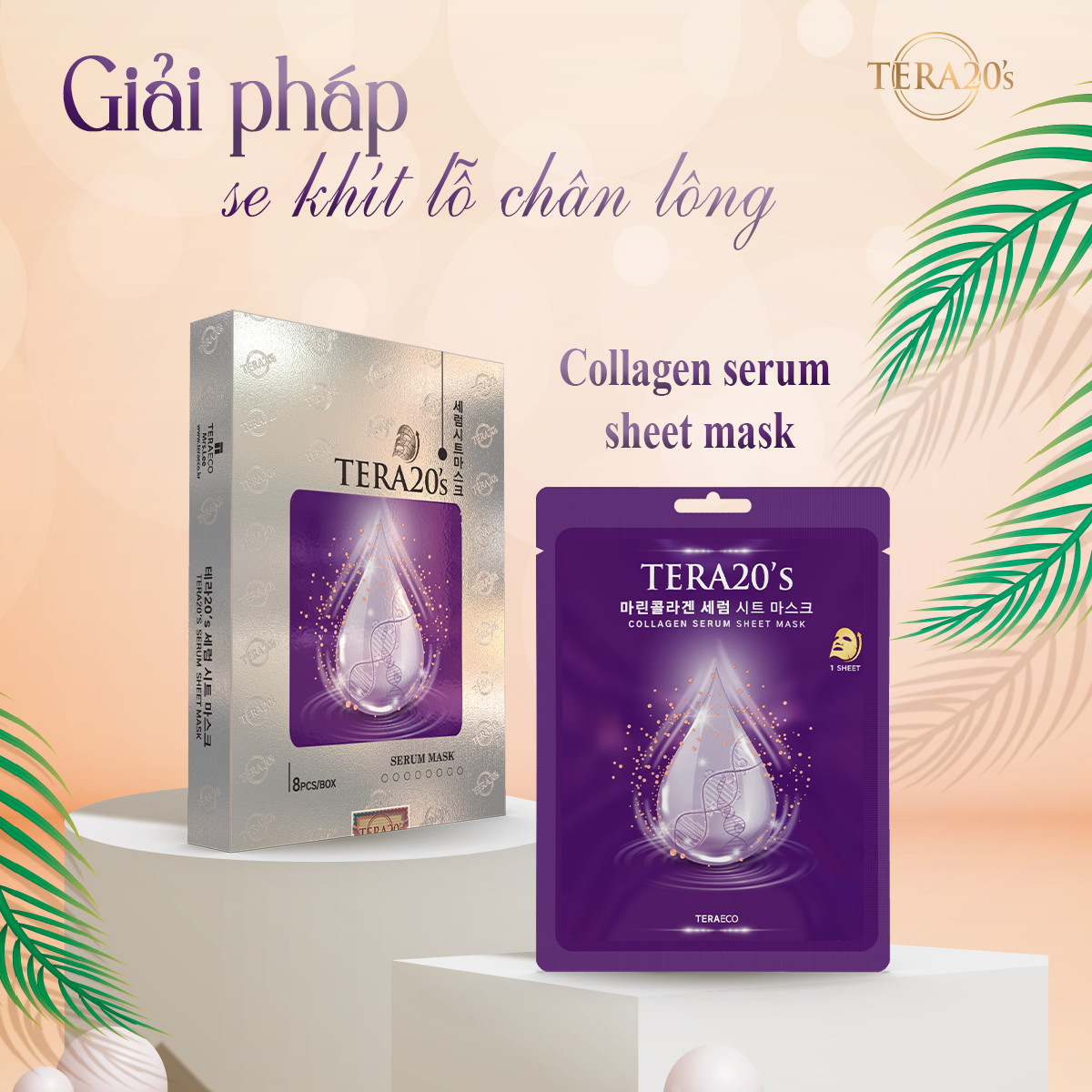 Mặt nạ dưỡng da Serum Collagen TERA20's Hàn Quốc