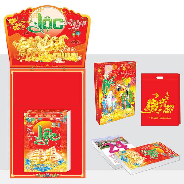 Lịch Bloc Đại Đặc Biệt 2026 - Chủ Đề Cảnh Đẹp Bốn Mùa - Văn Lang VL07