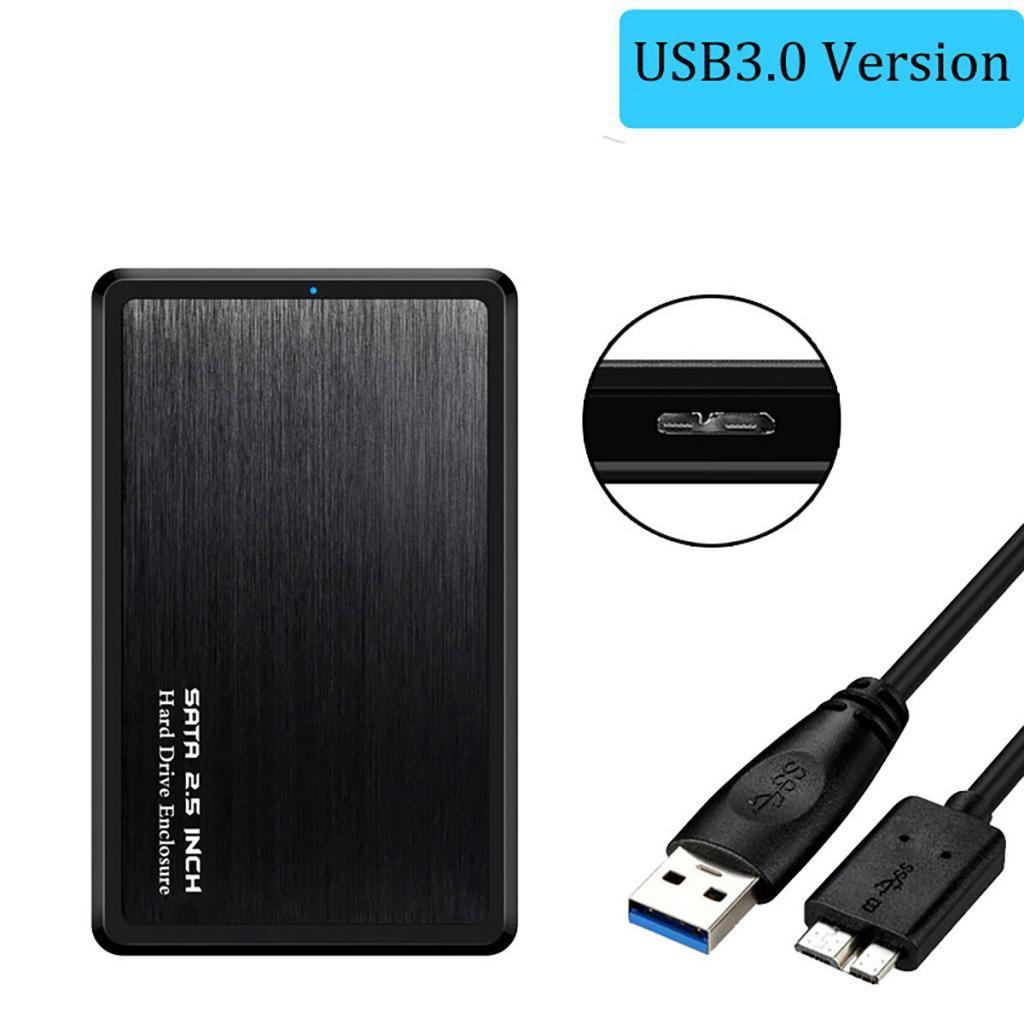 USB 3.0 2.5inch  SSD  Disk Enclosure Case Cover External Black