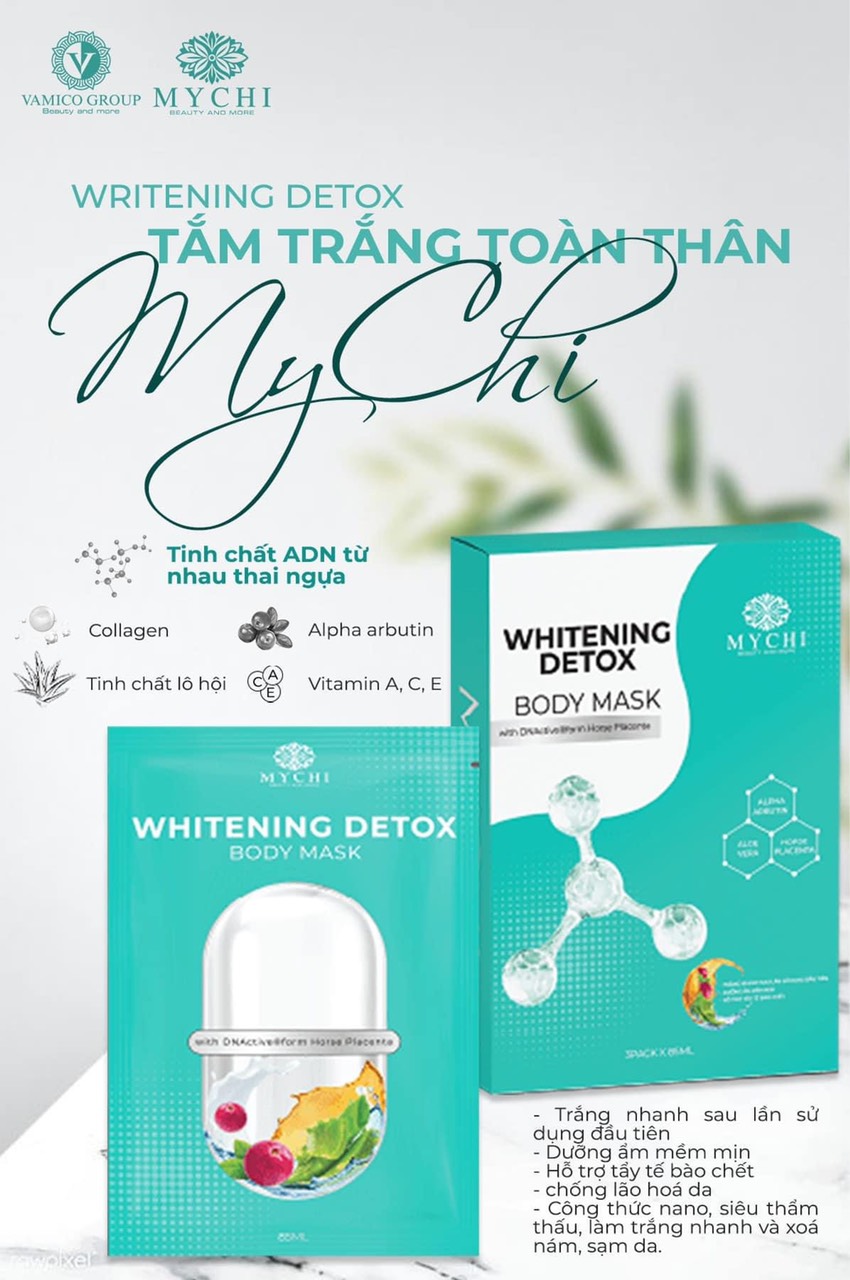 Tắm trắng Mychi whitening Dotex Body Mark