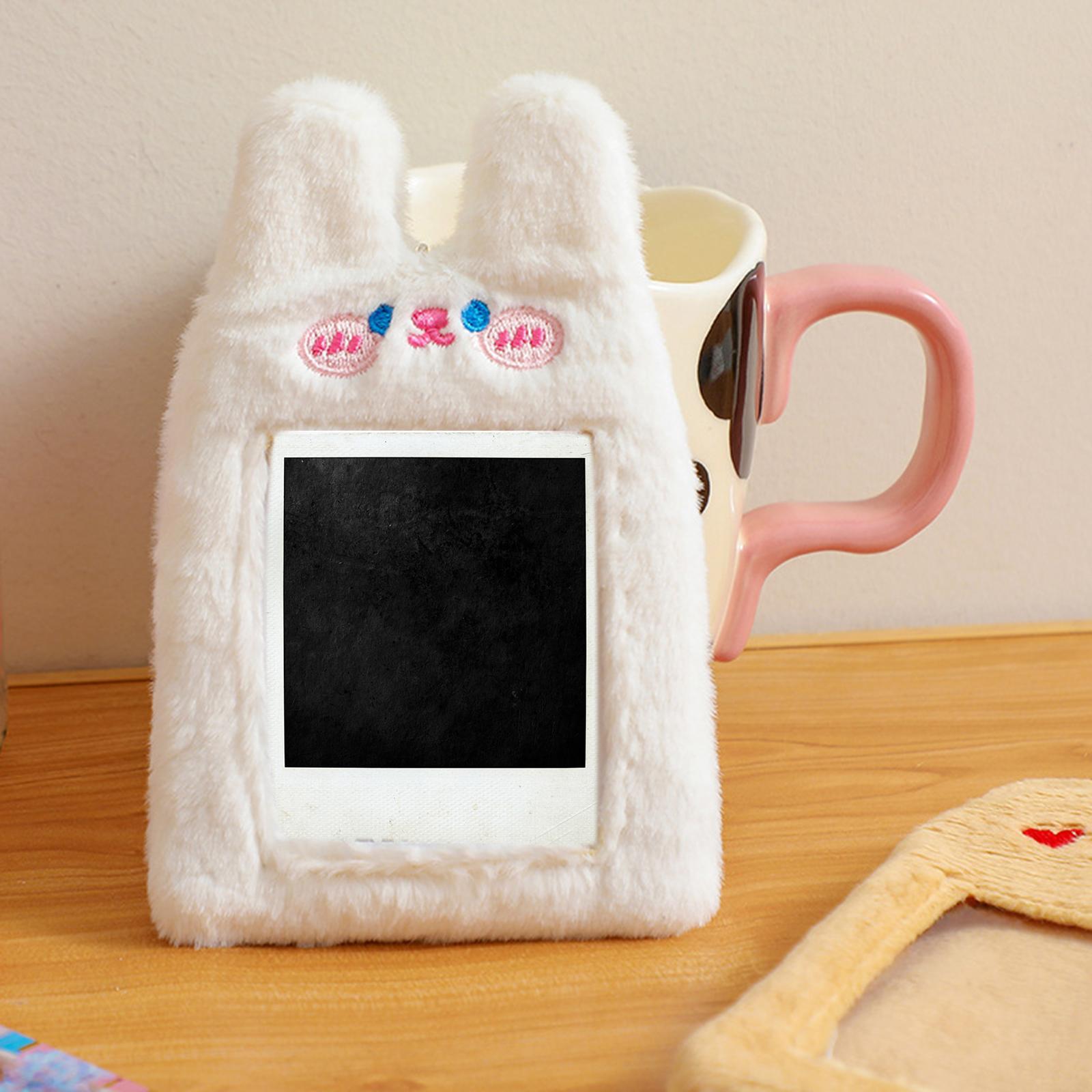 2x Plush Cartoon Photocard Holder Card Cover Practical Card Holder