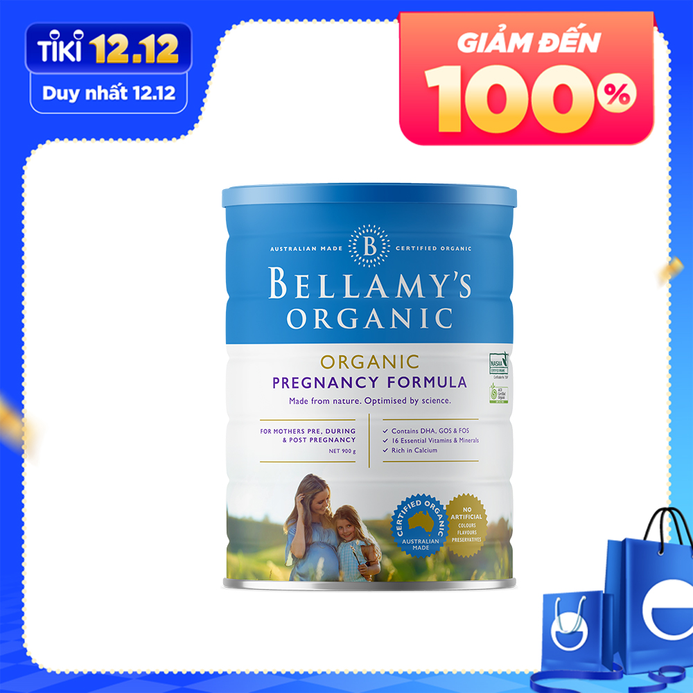 Sữa Công Thức Cho Mẹ Bầu và Cho Con Bú Bellamy's Organic (900g)