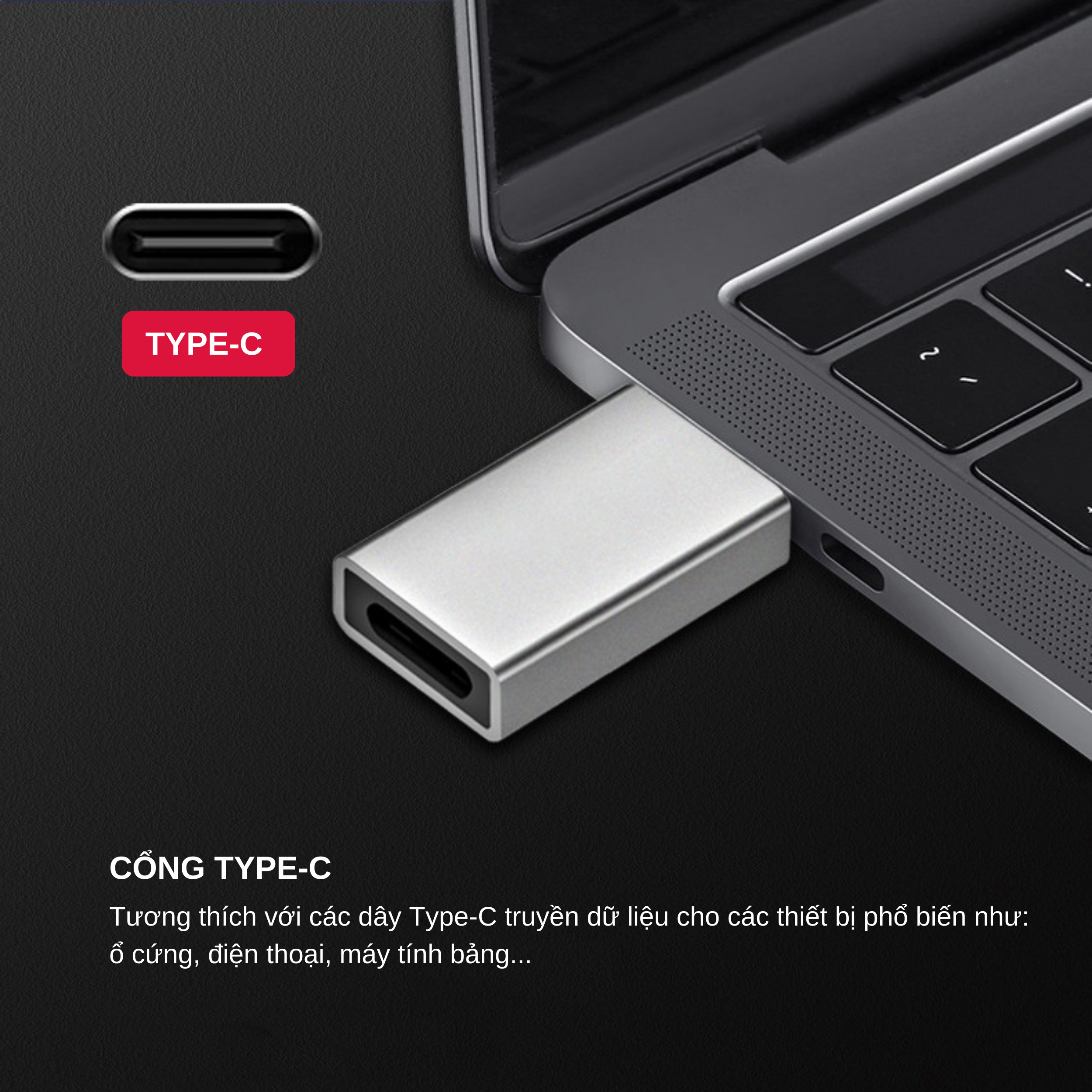 Hình ảnh Đầu Chuyển Đổi USB 3.0 Sang USB Type C - Hàng Chính Hãng Tamayoko