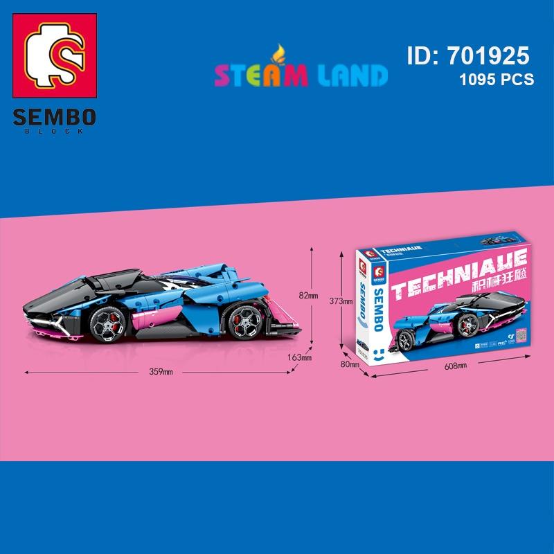 Đồ Chơi Lắp Ráp Siêu Xe Đua Sắc Màu - SEMBO 701925